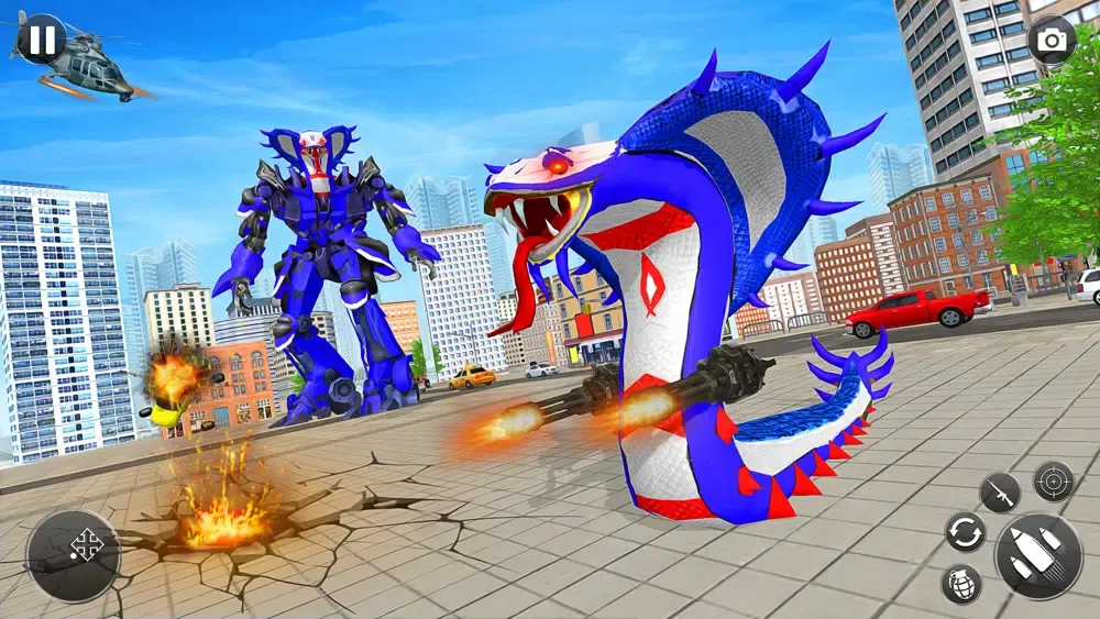 Snake Robot Car Transform Game स्क्रीनशॉट