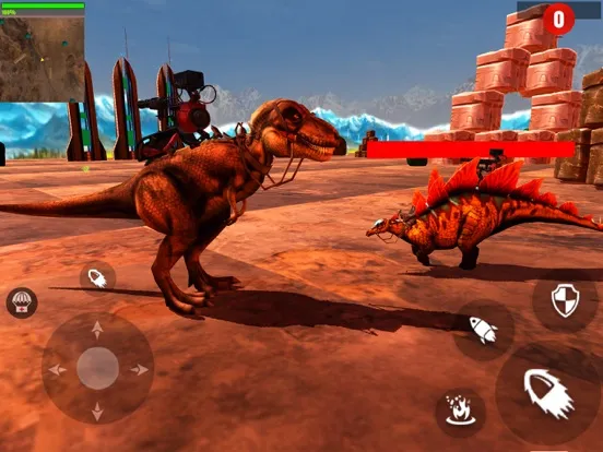 ภาพหน้าจอของ Dino Clash: Fight for Survival iPad