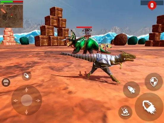 ภาพหน้าจอของ Dino Clash: Fight for Survival iPad