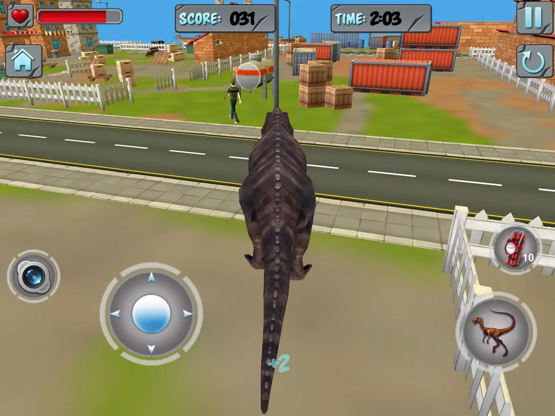Dino Grand City Destroy 3d Simulator iPad 应用截图