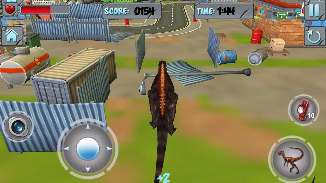 Dino Grand City Destroy 3d Simulator应用截图