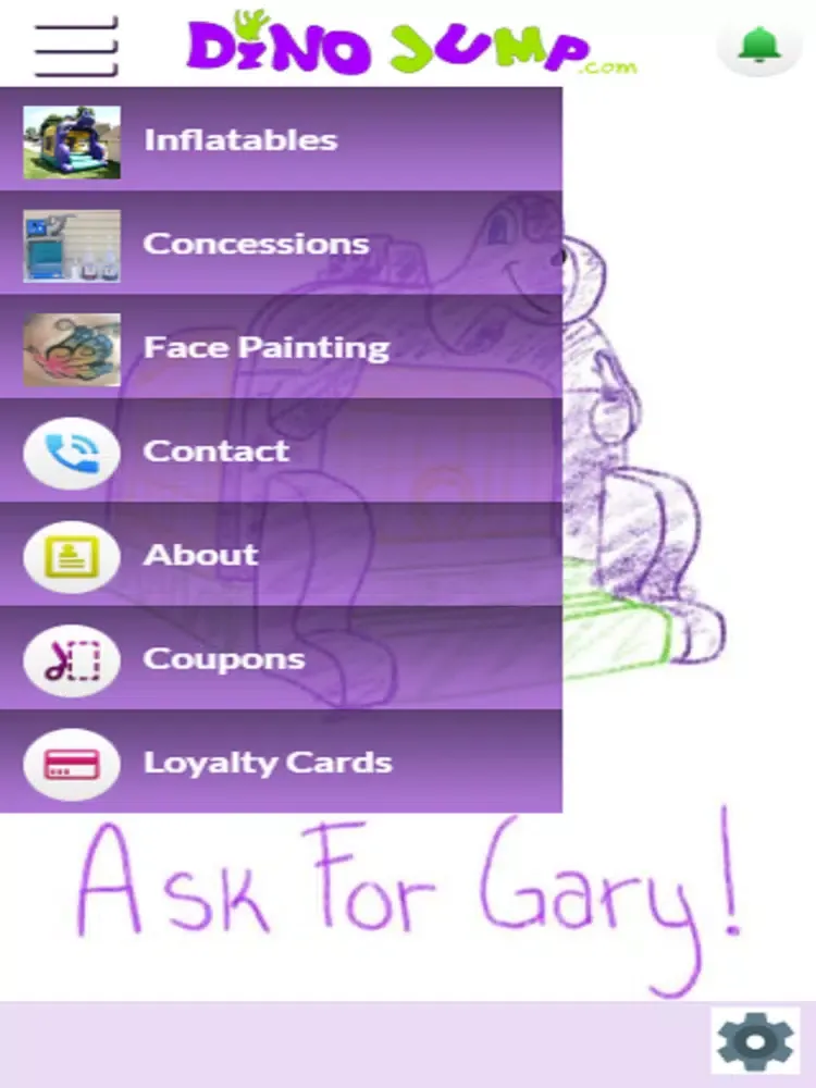 ภาพหน้าจอของ Dino Jump - Ask For Gary iPad 