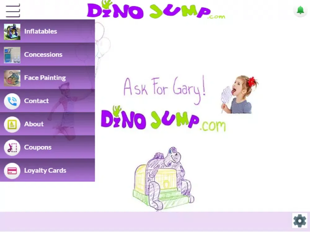 ภาพหน้าจอของ Dino Jump - Ask For Gary iPad 