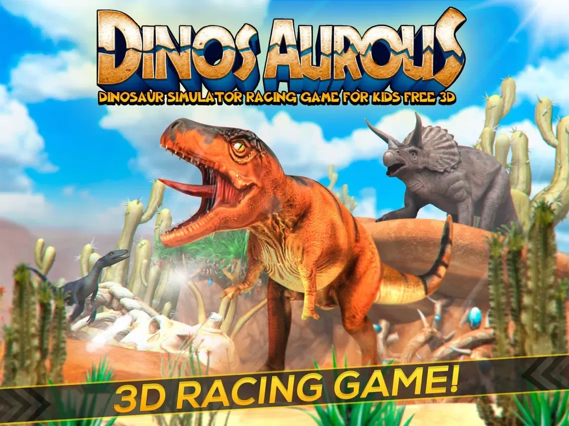 Tangkapan skrin Dinos Aurous: Jurassic Racing iPad 