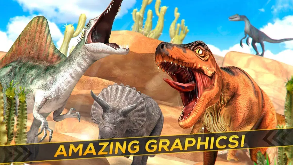 Tangkapan skrin Dinos Aurous: Jurassic Racing