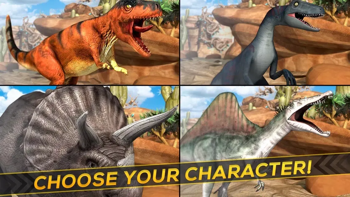 Tangkapan skrin Dinos Aurous: Jurassic Racing