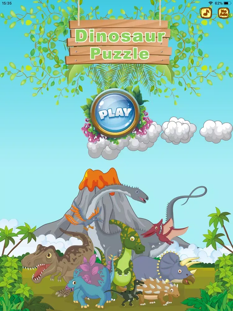 Ảnh chụp màn hình của Dinosaur Small Puzzle Games iPad 