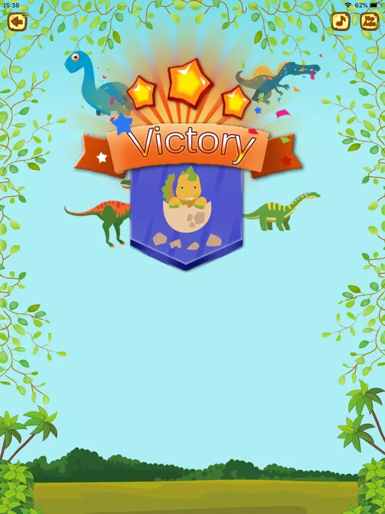 Ảnh chụp màn hình của Dinosaur Small Puzzle Games iPad 