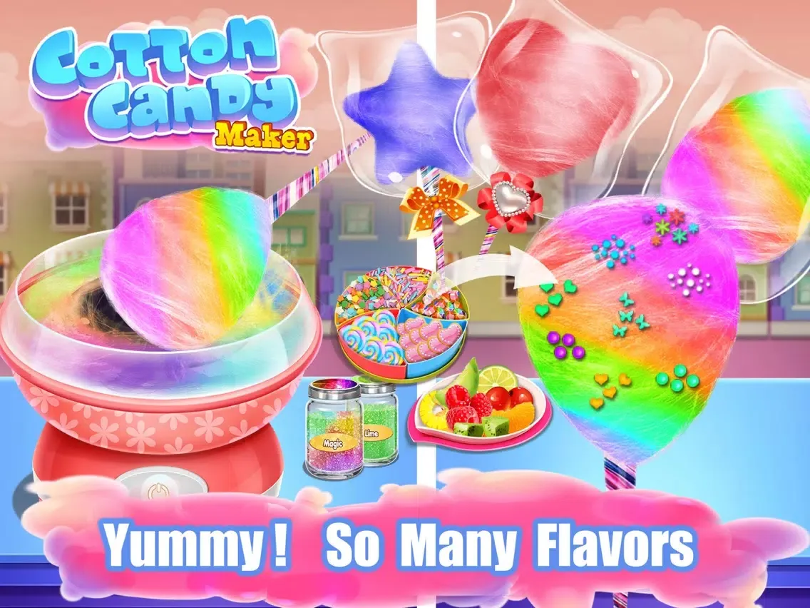 Cotton Candy-DIY Sweet Food iPad  Screenshots