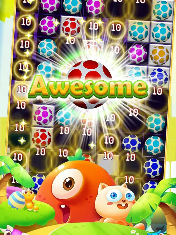 Tangkapan skrin Dinosaur Eggs Blast iPad 