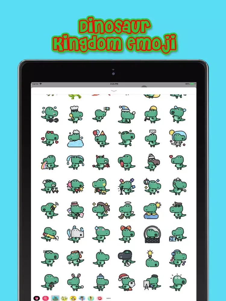 Captures d'écran de Dinosaur Kingdom Emoji iPad 