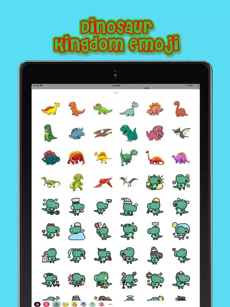 Captures d'écran de Dinosaur Kingdom Emoji iPad 