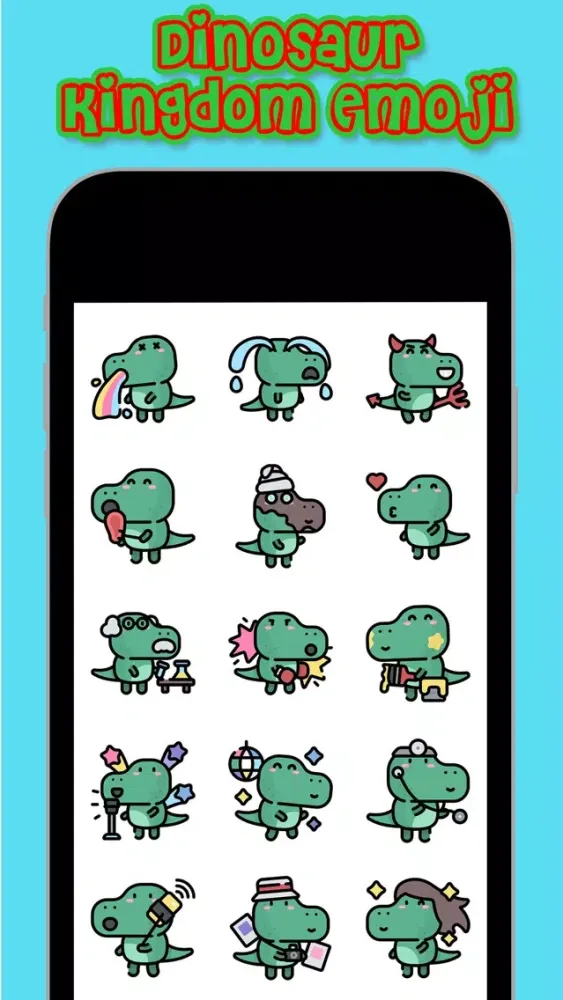 Captures d'écran de Dinosaur Kingdom Emoji