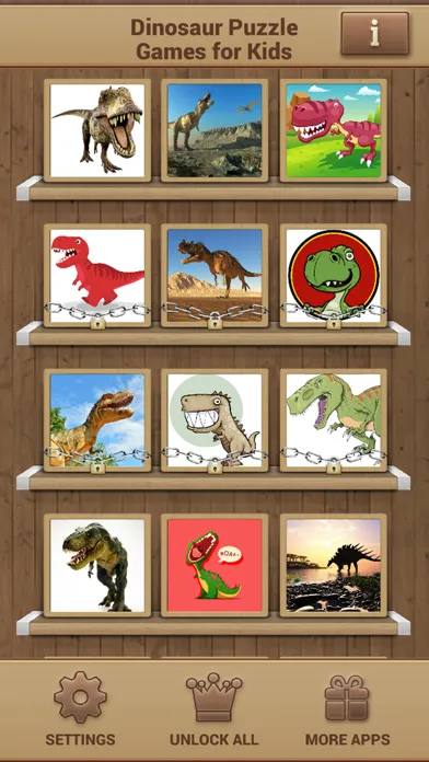Zrzuty ekranu Dinosaur Puzzle Games for Kids