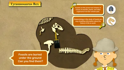 Dinosaur & Fossils for kids Ekran Görüntüleri