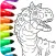 Dinosaur Coloring Book Glitter