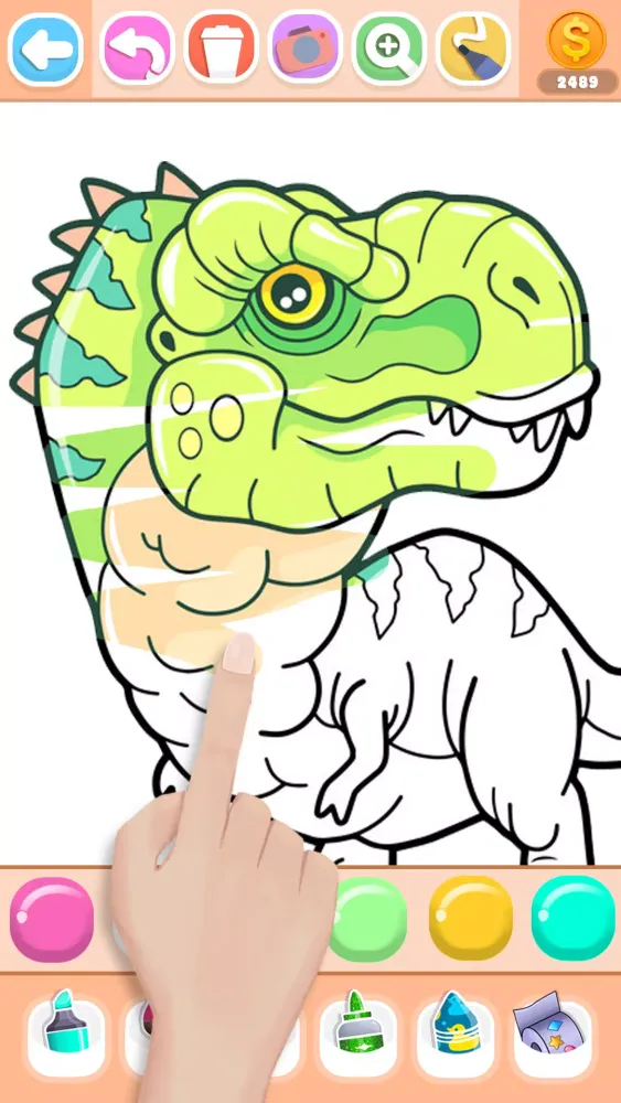 Dinosaur Coloring Book Glitter Screenshots