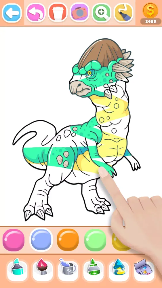 Dinosaur Coloring Book Glitter Screenshots
