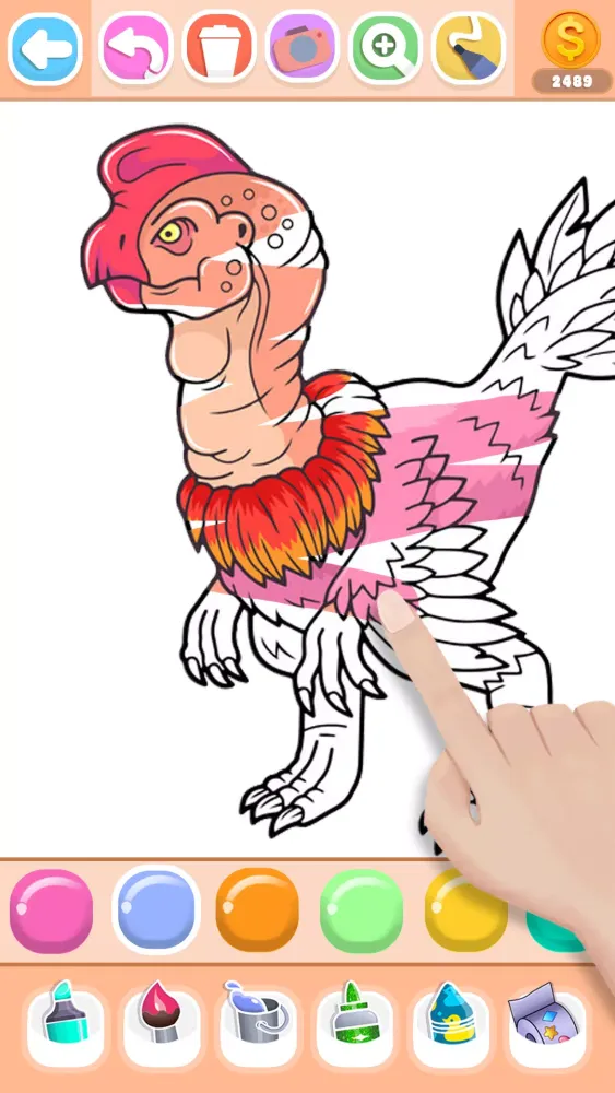 Dinosaur Coloring Book Glitter Screenshots