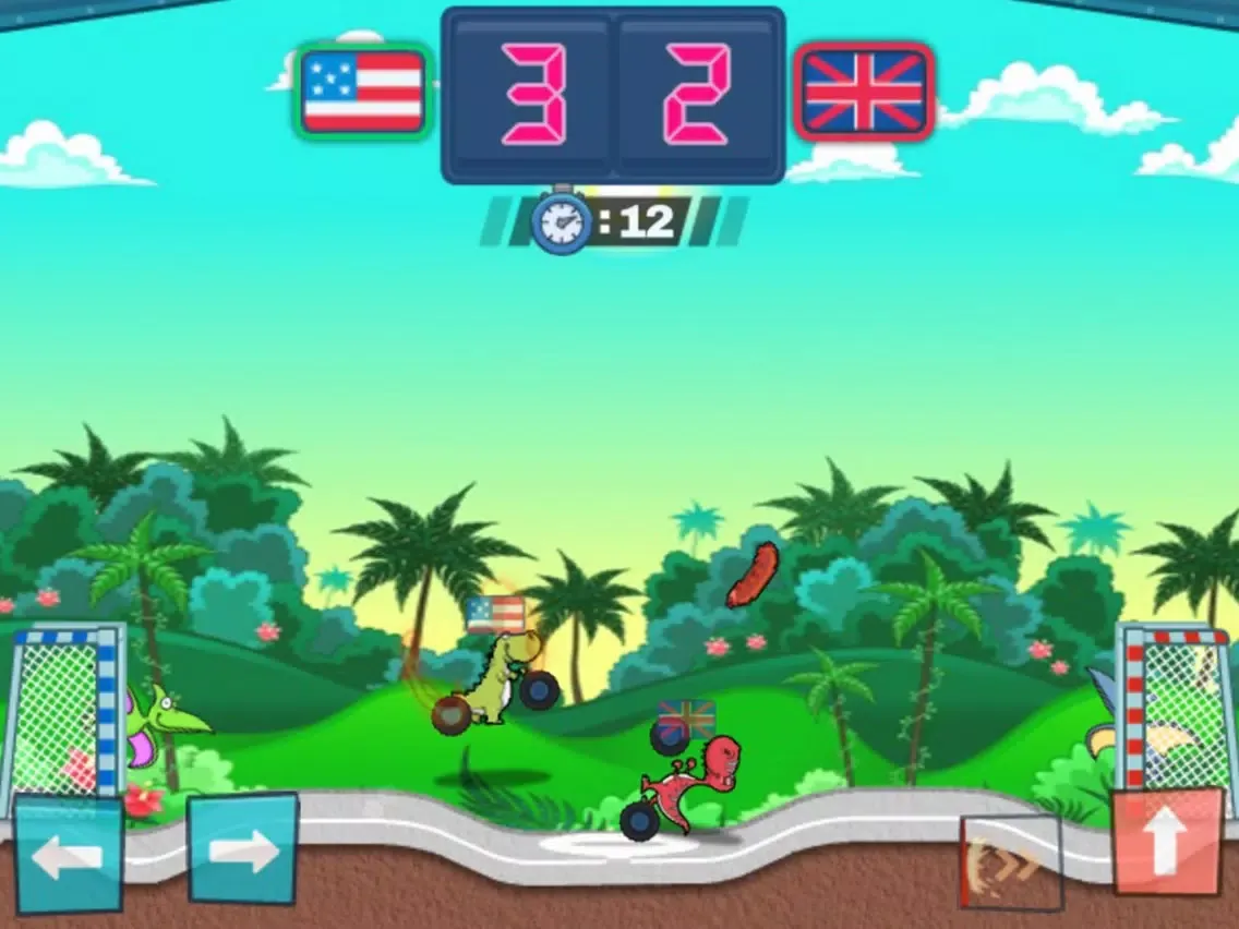 Capturas de tela do Dinosaur Soccer : Kick Sausage iPad 
