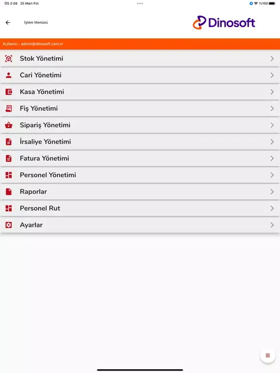 Zrzuty ekranu Dinosoft Mobile iPad 