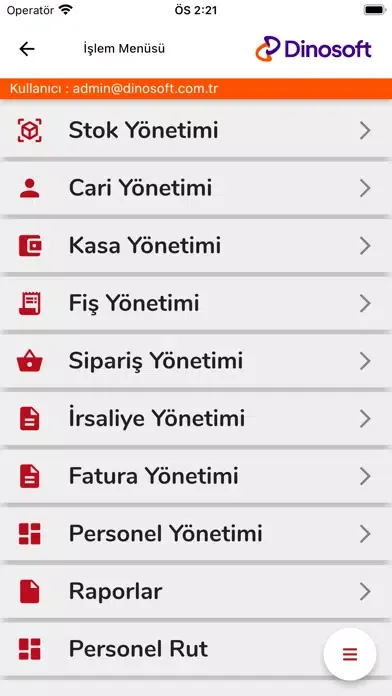 Zrzuty ekranu Dinosoft Mobile