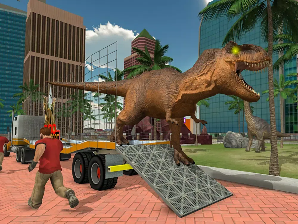 DinoPark Cargo Truck Simulator iPad  سکرین شاٹس