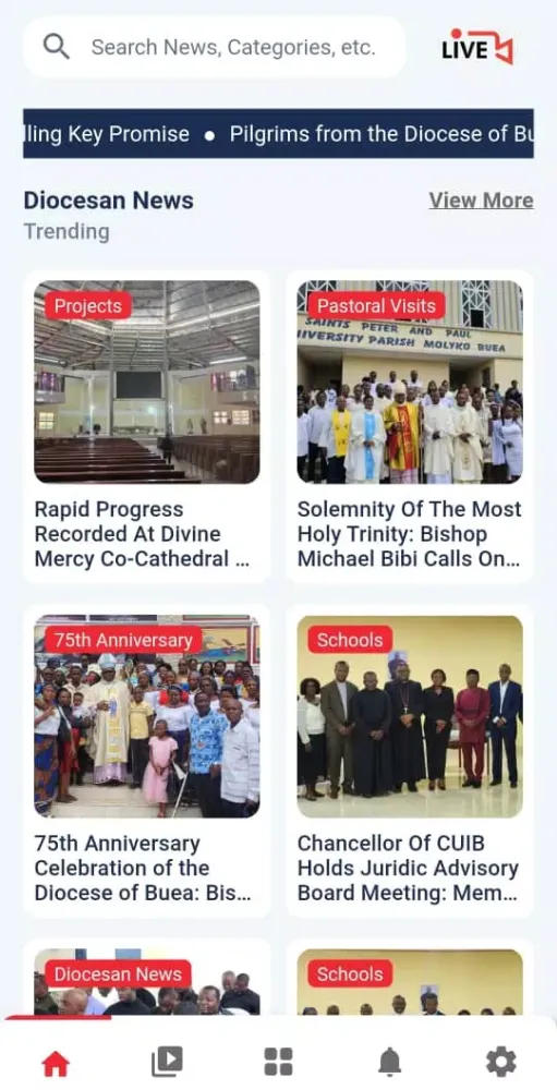 Buea Diocese Screenshots