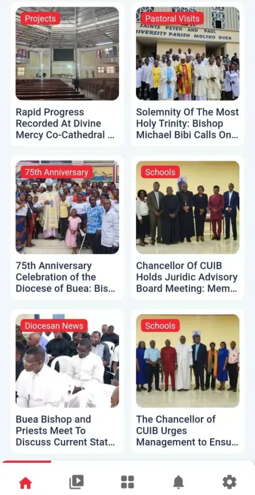 Buea Diocese Screenshots