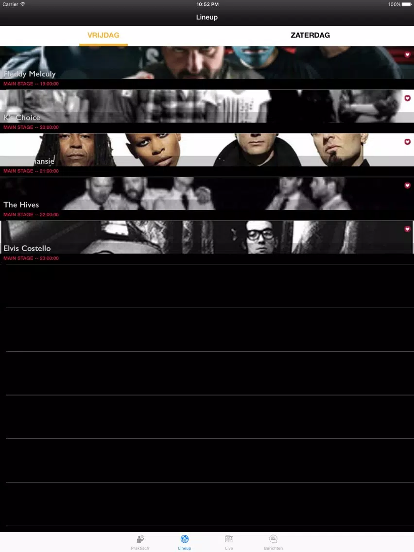 Rock Zottegem 2016 iPad  Screenshots
