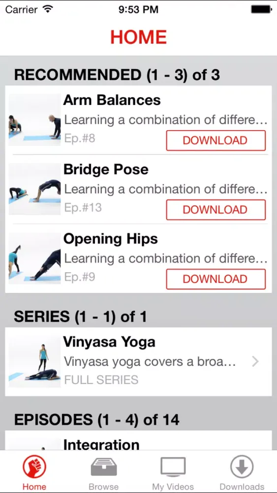 Скриншоты Vinyasa Yoga Lessons