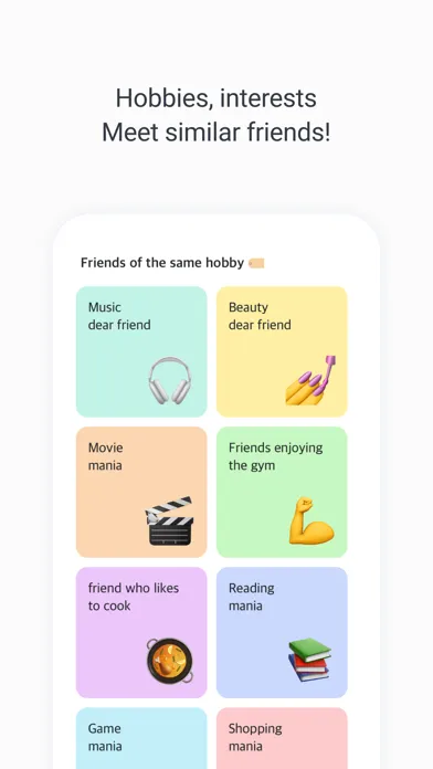 Tangkapan layar KFriends-Friend who like korea