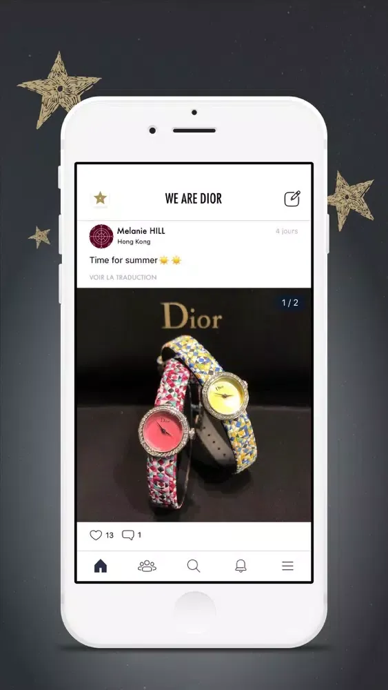 Capturas de tela do We Are Dior
