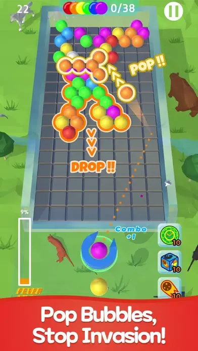 Captures d'écran de Bubble Invasions