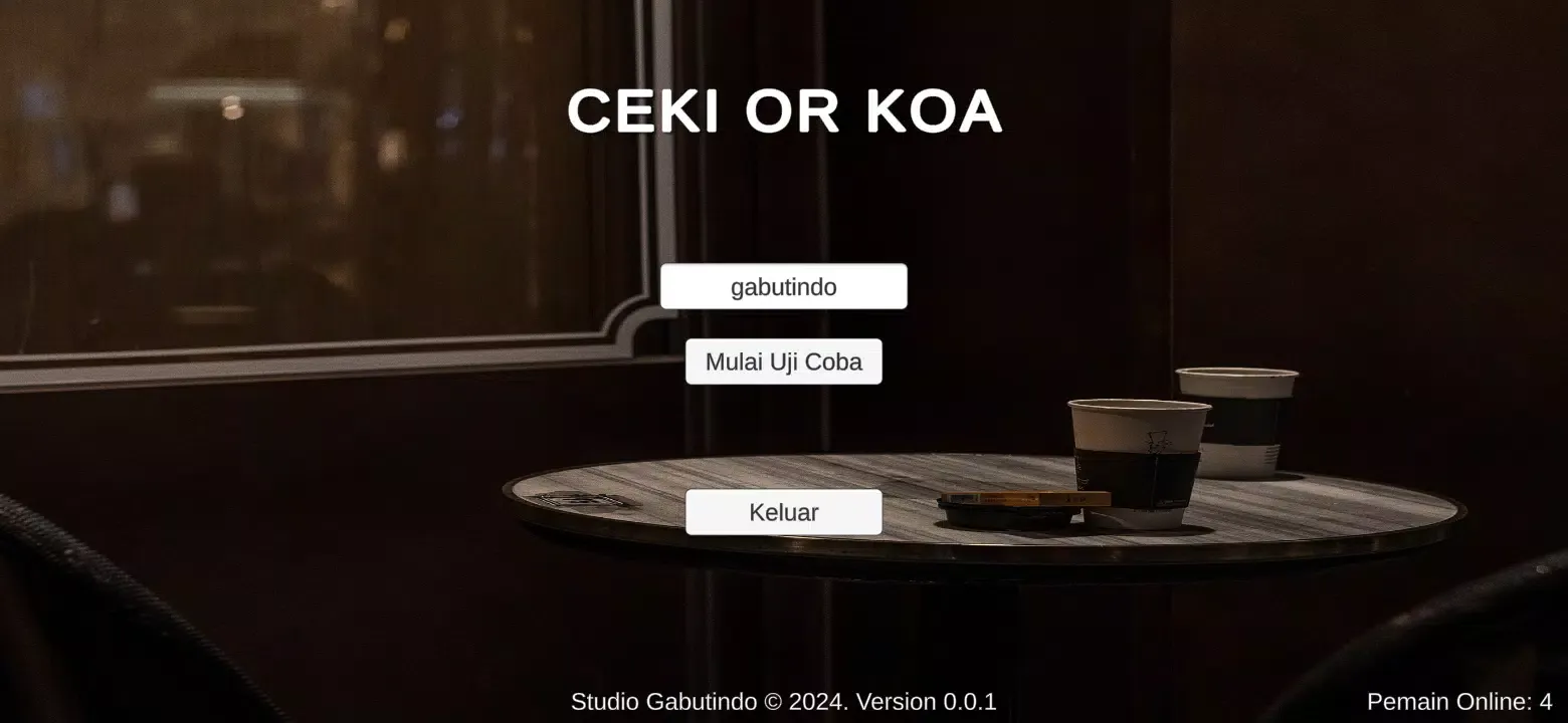 Tangkapan layar CEKI OR KOA