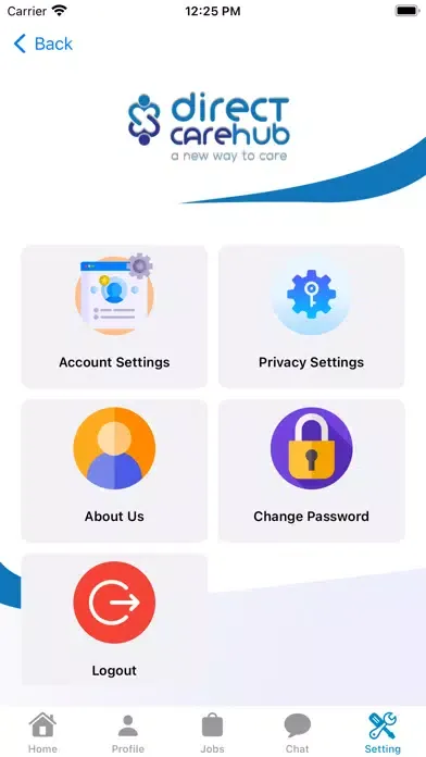 ภาพหน้าจอของ Direct Care Hub