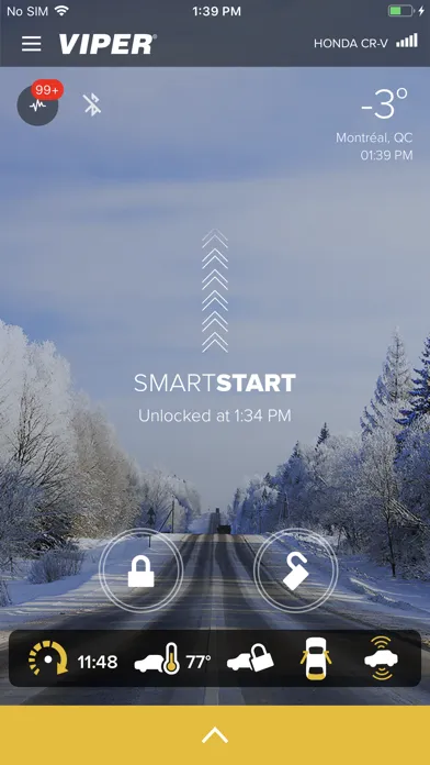 Capturas de tela do Viper SmartStart