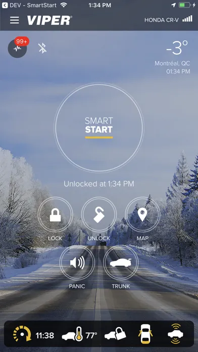 Capturas de tela do Viper SmartStart