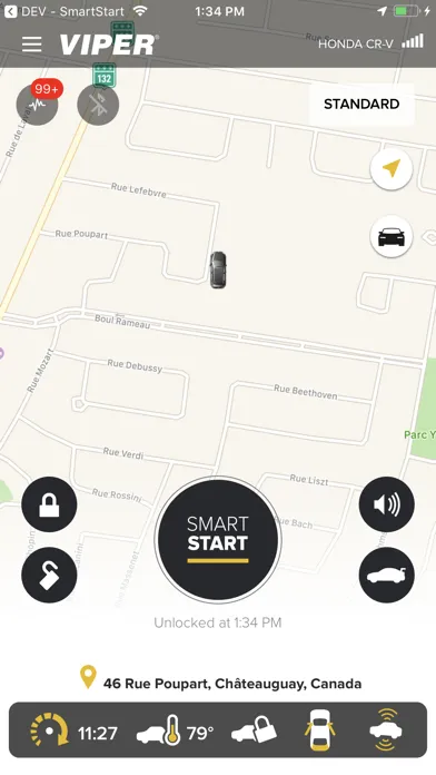 Capturas de tela do Viper SmartStart