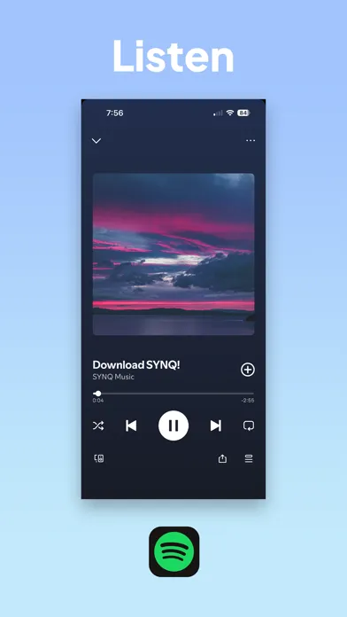 Capturas de pantalla de SYNQ Music