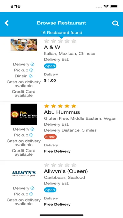 Captures d'écran de Direct Local Eats