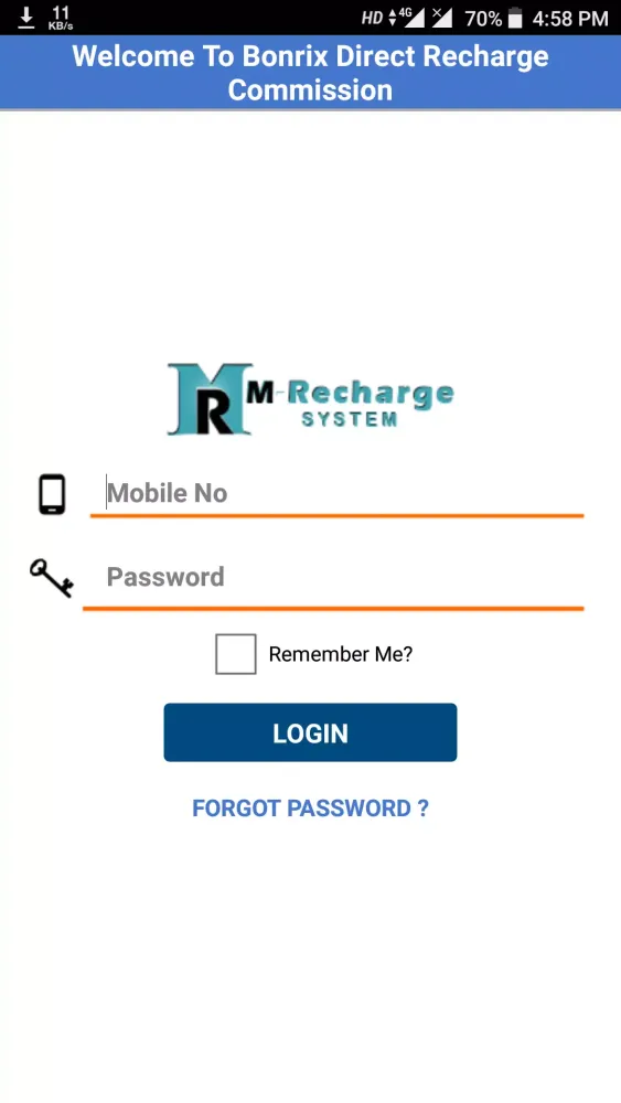 Bonrix Direct Recharge Commission Screenshots