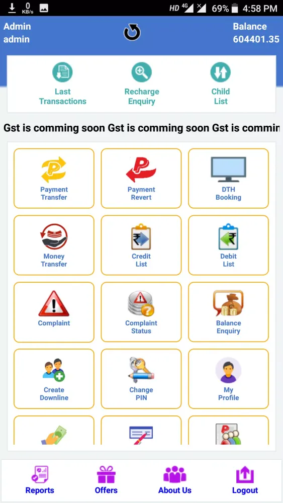 Bonrix Direct Recharge Commission Screenshots