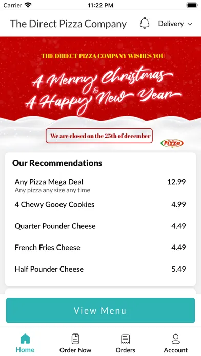 Ảnh chụp màn hình của Direct Pizza In Downham Market