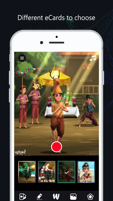 Capturas de pantalla de Khmer eCard