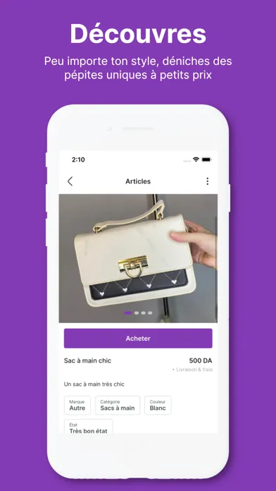 Ảnh chụp màn hình của Dirideal: Vente - Achat - Mode