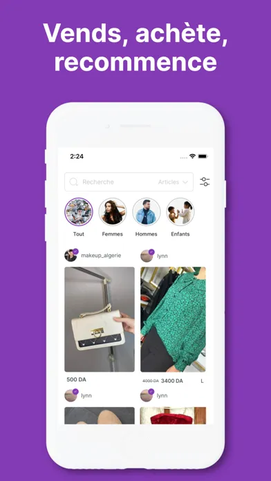 Ảnh chụp màn hình của Dirideal: Vente - Achat - Mode