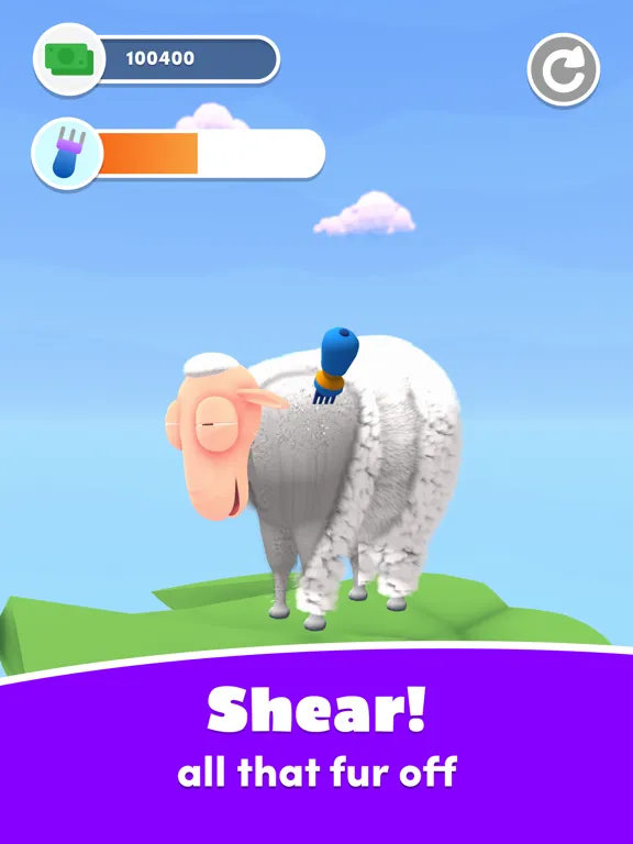 Tangkapan layar Sheary Sheep iPad 