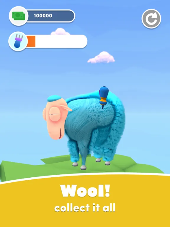Tangkapan layar Sheary Sheep iPad 