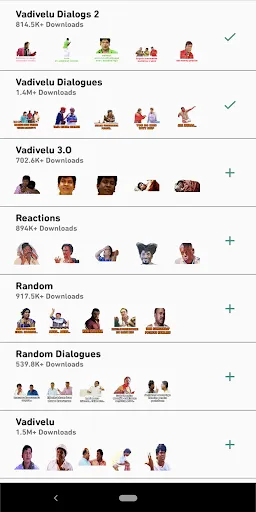 Ảnh chụp màn hình của Tamil Stickers for WhatsApp (W